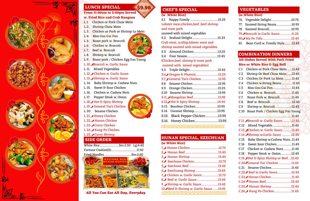 New Hunan Buffet Logo