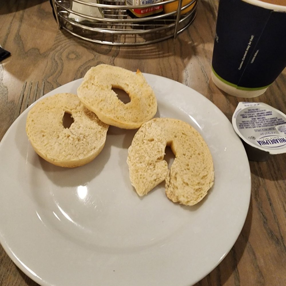 DoubleTree by Hilton Chico - I ordered breakfast bagel and they brought me out 3 half mini kid-sized bagels. The restaurant staff charge double the price on the menu. - Hotels Near Me - Chico, California