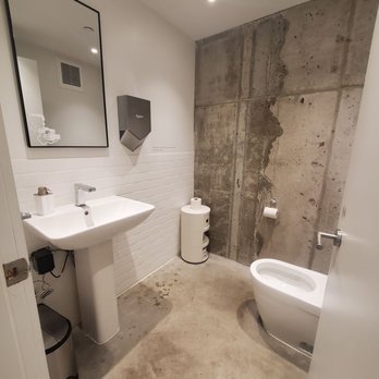 Magazzino Italian Art - Restroom outside near parking lot - Art Museums Near Me - Cold Spring, New York