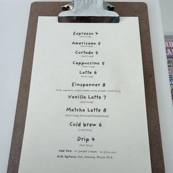 PDA Coffee - Menu - Cafes Near Me - Los Angeles, California