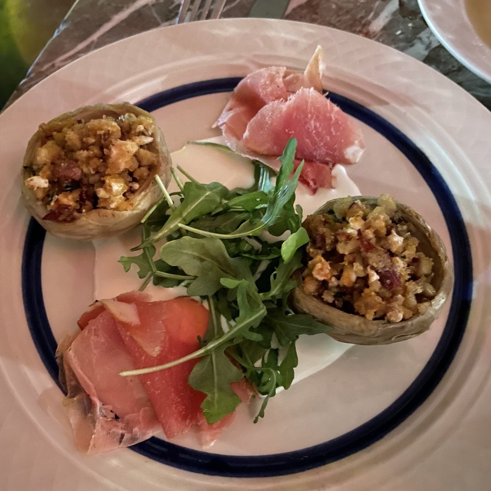Soya & Pomodoro - Stuffed artichoke appetizer - Italian Near Me - Miami, Florida Soya & Pomodoro - Stuffed artichoke appetizer - Italian Near Me - Miami, Florida
