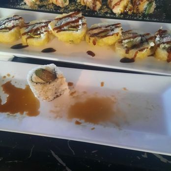 Sato Sushi - Closest: Philly roll (what's left of it, anyway), then Lancaster tempera roll, then Salmon Alfredo (no rice roll), and the Corn Dog. - Sushi Bars Near Me - Lancaster, California Sato Sushi - Closest: Philly roll (what's left of it, anyway), then Lancaster tempera roll, then Salmon Alfredo (no rice roll), and the Corn Dog. - Sushi Bars Near Me - Lancaster, California