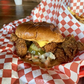 Lucy's - The Signature Spicy Fried Chicken Sandwich - American Near Me - Chicago, Illinois Lucy's - The Signature Spicy Fried Chicken Sandwich - American Near Me - Chicago, Illinois