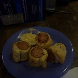 Cajun sausage pigs in a blanket