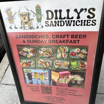 Dilly's Sandwiches - Sandwich board - Sandwiches Near Me - Long Beach, California Dilly's Sandwiches - Sandwich board - Sandwiches Near Me - Long Beach, California