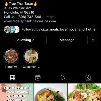 Red Elephant - IG page - Thai Near Me - Honolulu, Hawaii Red Elephant - IG page - Thai Near Me - Honolulu, Hawaii