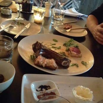 Shaker + Spear - Dry meat of the day alongsode the demolished clams and slab of bread (with salt... NOM!) - Seafood Near Me - Seattle, Washington