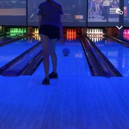 a bowling alley