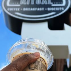 A delicious iced cold coffee