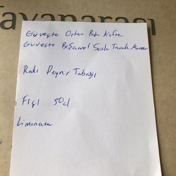 Tavanarası Restaurant - You have to write down your order...good luck. - Pubs Near Me - Istanbul, 34 Tavanarası Restaurant - You have to write down your order...good luck. - Pubs Near Me - Istanbul, 34
