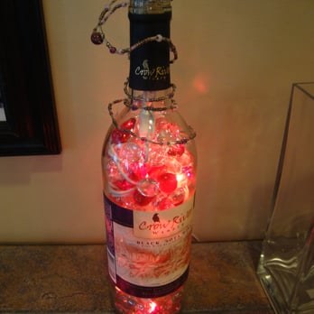 Crow River Winery - A really cool light-up bottle in the front entry. - Wineries Near Me - Hutchinson, Minnesota