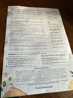 Menu photo 1 The Balloch House Arden, AGB