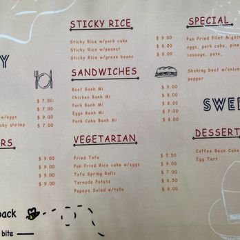 Comeback Cafe - New Menu March 2024 - Vietnamese Near Me - Emeryville, California