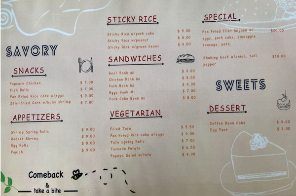Menu photo 5 Comeback Cafe Emeryville, CA