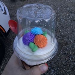 Dairy Queen Store - A beautifully decorated cupcake.