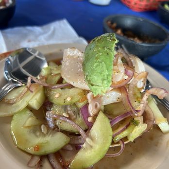 Chewins - scallops tostada - Seafood Near Me - Tijuana, BCN Chewins - scallops tostada - Seafood Near Me - Tijuana, BCN