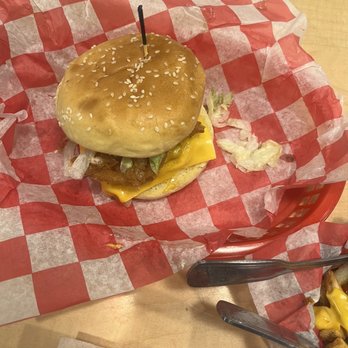 Gino's Burgers & Chicken - Single Burger - Burgers Near Me - Towson, Maryland