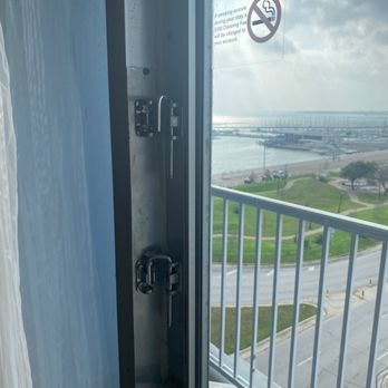 Best Western Corpus Christi - Balcony door screwed shut. - Hotels Near Me - Corpus Christi, Texas Best Western Corpus Christi - Balcony door screwed shut. - Hotels Near Me - Corpus Christi, Texas