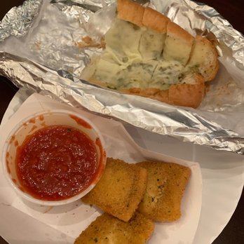 Pizza Mania - Garlic cheese bread and friend raviolis - Pizza Near Me - Wesley Chapel, Florida Pizza Mania - Garlic cheese bread and friend raviolis - Pizza Near Me - Wesley Chapel, Florida