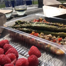 Curbside pick up, impromptu picnic Curbside pick up, impromptu picnic
