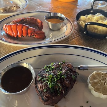Zeke's Restaurant - Filet with a side lobster tail. - Salad Near Me - Orange Beach, Alabama Zeke's Restaurant - Filet with a side lobster tail. - Salad Near Me - Orange Beach, Alabama