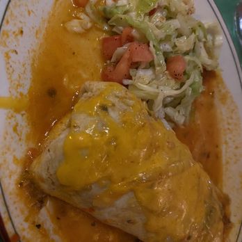 Tony's Jacal - Carnitas burrito with cheese and sauce - Salad Near Me - Solana Beach, California