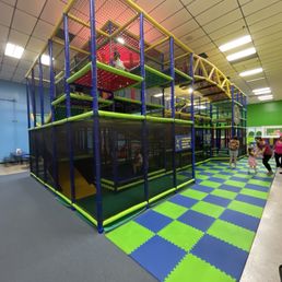 Obstacle course playground for 11years & younger.