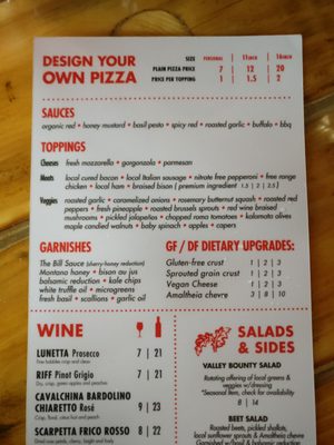 Menu photo 4 Red Tractor Pizza Bozeman, MT