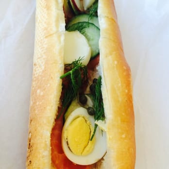 Chez Yasmine - Salmon sandwich - Food Trucks Near Me - Philadelphia, Pennsylvania