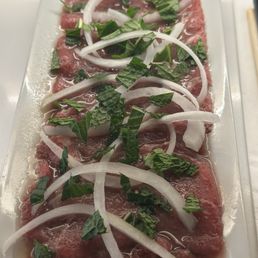Beef carpaccio Beef carpaccio