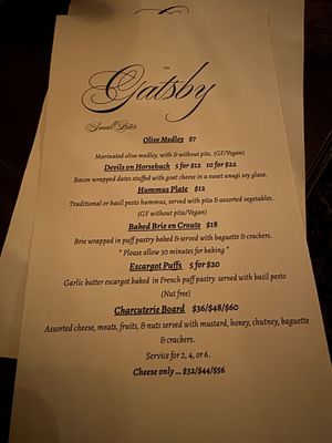 Menu photo 8 The Gatsby Chicago, IL