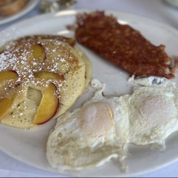 Patti's Kitchen - Peach pancakes, corned beef hash, two eggs over easy. - Breakfast & Brunch Near Me - Normandy Beach, New Jersey