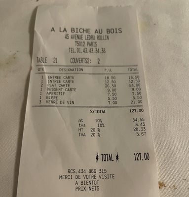 À la Biche au Bois by null