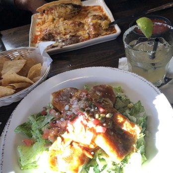 El Adobe - We had a sunny window seat!  Enjoyed a cheese enchilada salad, and President's choice entree. - Latin American Near Me - San Juan Capistrano, California