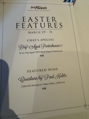 Menu photo 8 Del Frisco's Double Eagle Steakhouse Houston, TX