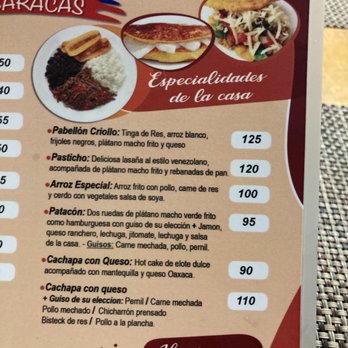 El Rincón de Caracas - Menu - Mexican Near Me - Cancún, ROO El Rincón de Caracas - Menu - Mexican Near Me - Cancún, ROO