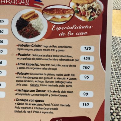 Menu photo 3 El Rincón de Caracas Cancún, ROO Menu photo 3 El Rincón de Caracas Cancún, ROO