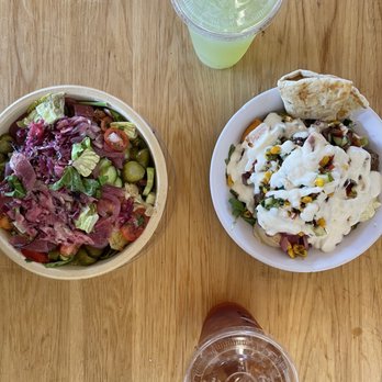CAVA - Spicy chicken and lamb bowl - Mediterranean Near Me - Austin, Texas