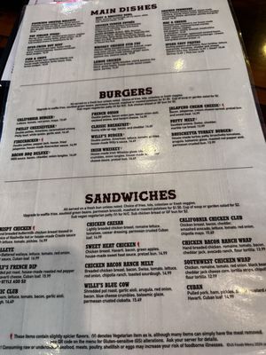 Menu photo 2 Willy McCoy's Ramsey, MN Menu photo 2 Willy McCoy's Ramsey, MN