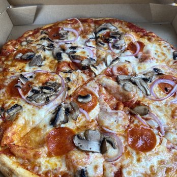 Blaze Pizza - Pepperoni red onion and mushroom fave! - Pizza Near Me - Fremont, California Blaze Pizza - Pepperoni red onion and mushroom fave! - Pizza Near Me - Fremont, California