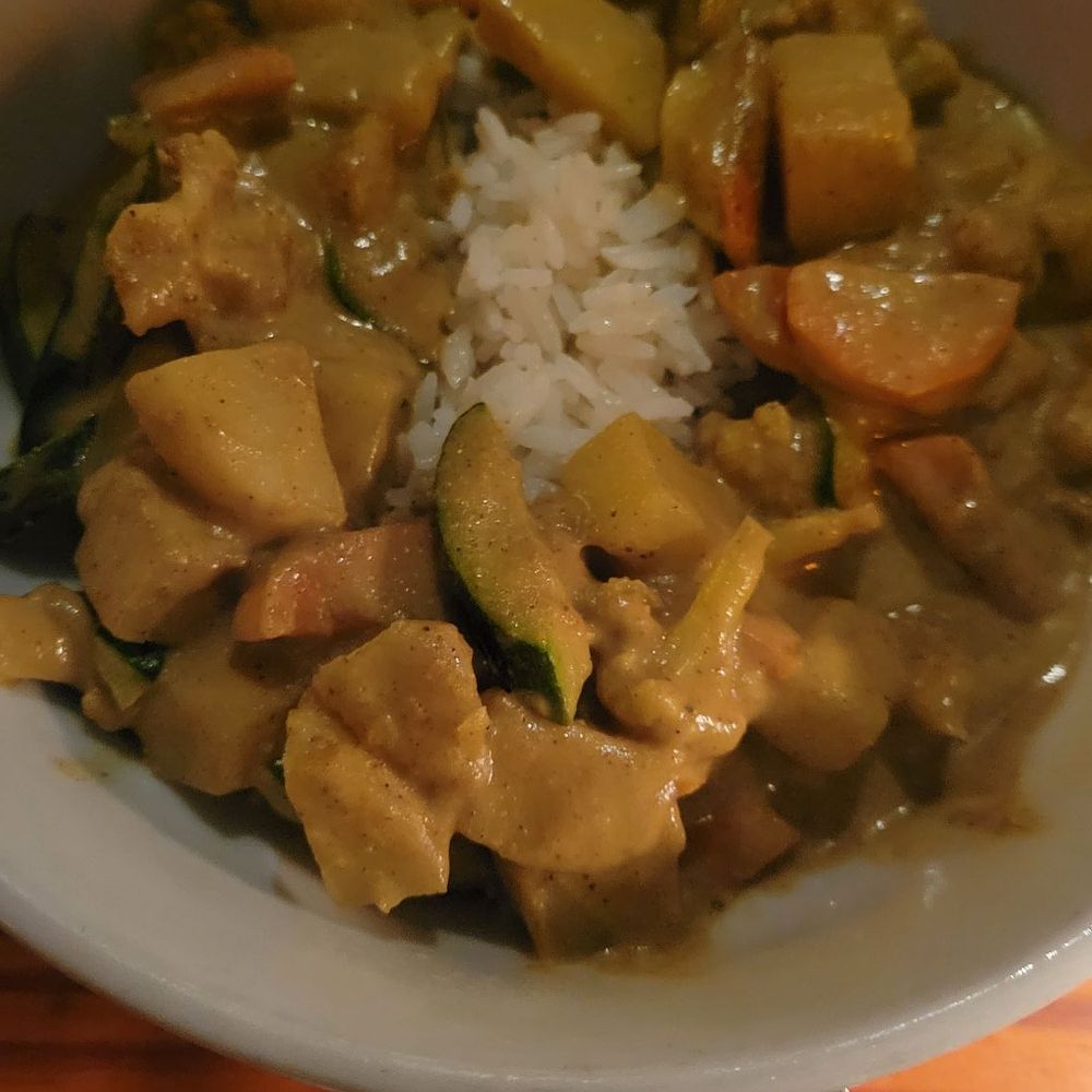 Vegan curry bowl Vegan curry bowl