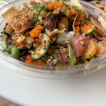 Pokeworks - Ahi tuna and spicy salmon for the proteins! - Salad Near Me - Omaha, Nebraska Pokeworks - Ahi tuna and spicy salmon for the proteins! - Salad Near Me - Omaha, Nebraska