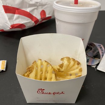 Chick-fil-A - ows french fries in a takeout box - Fast Food Near Me - Chester, Maryland