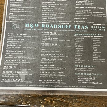 Maryann & Wanda’s Eatery - Menu - Coffee & Tea Near Me - Dickson, Tennessee