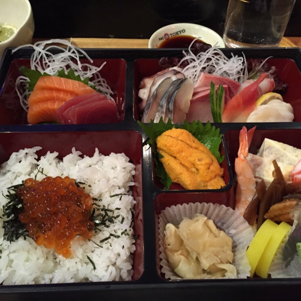 The full sashimi bento ~ for just 18£ The full sashimi bento ~ for just 18£