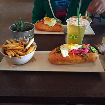 Tout Suite - Banh Mi and mango green tea. - Cafes Near Me - Houston, Texas Tout Suite - Banh Mi and mango green tea. - Cafes Near Me - Houston, Texas