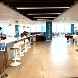 Flywheel - View from the elevator lobby