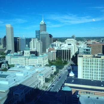 JW Marriott Indianapolis - View from Executive Lounge on 31st floor - Hotels Near Me - Indianapolis, Indiana JW Marriott Indianapolis - View from Executive Lounge on 31st floor - Hotels Near Me - Indianapolis, Indiana