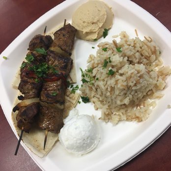 To Beirut - Lamb Skewer Platter - Lebanese Near Me - Norwood, Massachusetts To Beirut - Lamb Skewer Platter - Lebanese Near Me - Norwood, Massachusetts