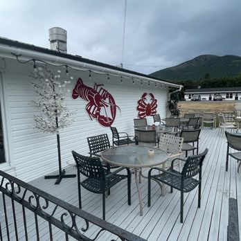 The Mountain View Restaurant - Outside patio - Seafood Near Me - Pleasant Bay, Nova Scotia The Mountain View Restaurant - Outside patio - Seafood Near Me - Pleasant Bay, Nova Scotia